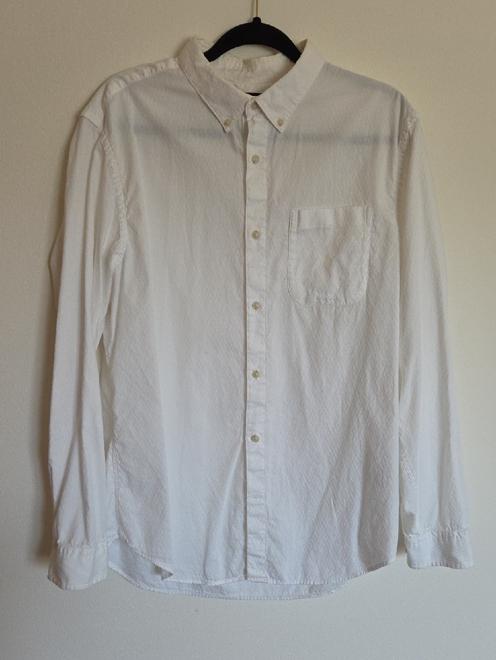 Banana Republic White Button-Down Shirt